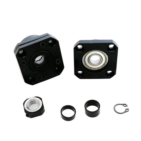 Linear Motion Ball Screw Precision Part Ball Nut SFU1605 200-1000mm Ball Screw FKFF12 Support Block DSG16H Nut Housing 6.35mm Jaw Coupling(200mm) in Kuwait