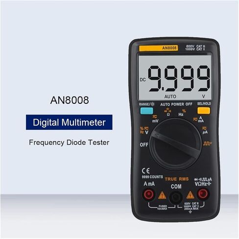 مولد الإشارات الحالي الرقمية متعددة المتقاعد Transistor Tester Electric Meter Renergency Diode Test (Color: Black) in Kuwait
