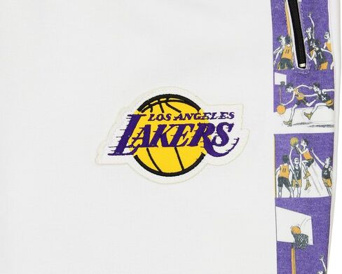 NBA Teams White Jogger Sweatpants for Men with Graphic Stripe in Kuwait