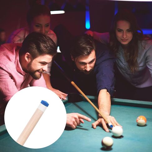 20 Pieces Billiard Pool Cue Tips, 13/12/10/9mm, Pool Stick Replacement Tips with Storage Box for Pools Cues and Snooker, Blue, Leather in Saudi Arabia