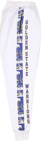 NBA Teams White Jogger Sweatpants for Men with Graphic Stripe in Kuwait