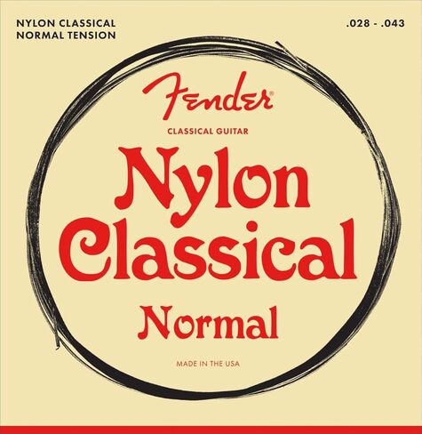Fender Nylon Classical Strings-Tie End 3 عبوات مع اختيارات 3 حزم in Kuwait