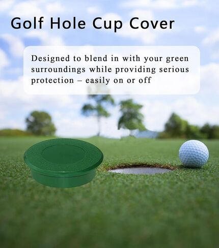 2 Sets Golf Hole Cup with Cups Cover, Golf Accessories for Backyard Practice Putting Green, Enhanced Home Golfing Experience in Saudi Arabia