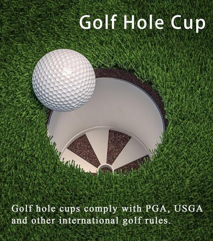 2 Sets Golf Hole Cup with Cups Cover, Golf Accessories for Backyard Practice Putting Green, Enhanced Home Golfing Experience in Saudi Arabia