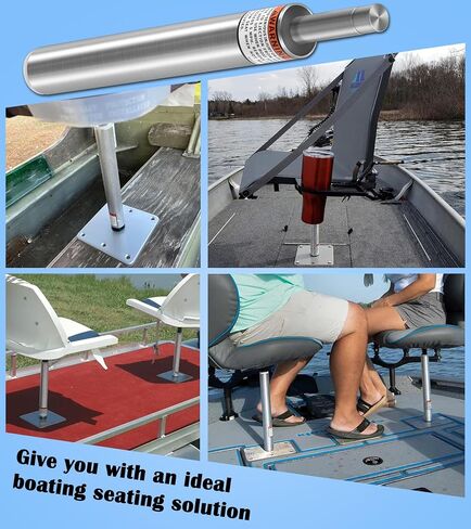 3/4" Boat Seat Pin Post for Most Marine Boat Seat Pedestal Base Mount, SP-2114 Boat Seat Pedestal Post Lock-in Aluminum Extension Post Pole for Pontoon Boats/Fishing Boats/Bass Boats/Cruising Boats in Saudi Arabia