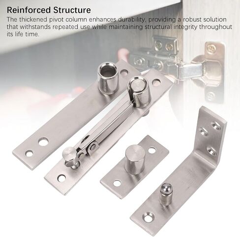 Stainless Steel Concealed Door Pivot Hinge, Brushed Finish Hidden Bookcase Hinges for Wood Doors, Aluminum Frame Doors in Saudi Arabia