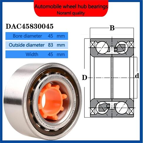 1Pcs Wheel Hub Bearing DAC45830045 2B-DE0989LLCS28 45BWD06(DAC45830045-2RSP5) in Saudi Arabia