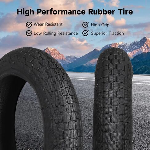 yeesport 12 1/2 x 2 1/4 Tire, 2 Pack 12.5" Kid Bike Tire & 12.5x2.25 Inner Tube, 12.5" Heavy Duty Bike Tubes Schrader Valve With Repair Kit,12 ½X2 ¼ (62-203) Electric Scooter Tires MTB Tires in Saudi Arabia