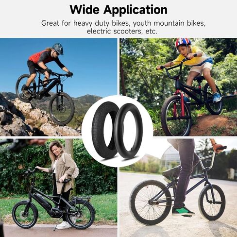 yeesport 12 1/2 x 2 1/4 Tire, 2 Pack 12.5" Kid Bike Tire & 12.5x2.25 Inner Tube, 12.5" Heavy Duty Bike Tubes Schrader Valve With Repair Kit,12 ½X2 ¼ (62-203) Electric Scooter Tires MTB Tires in Saudi Arabia