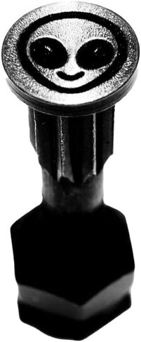 Skateboard Hardware Set – 8 Bolts & 8 Nuts (1") – Black Coated, Half-Threaded, Iron Made – Polished Finish – Fits Most Skateboards & Cruisers – Durable Mounting Kit – Skull Design in Saudi Arabia