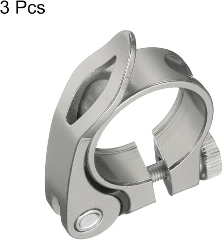 HARFINGTON Bike Seat Post Clamp 31.8mm Bicycle Clamp Aluminum Alloy Bike Quick Release Seat Post Collar for Diameter 27.2 to 28.6mm Bicycle Mountain Bike Road Bike Seat Post Tube, Black in Saudi Arabia