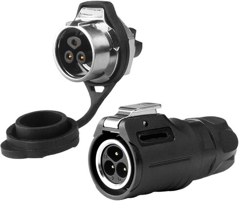 LP16 Aviation Plug Socket 3-core موصل ماء سلك قفل القفل سلك شبه معدني (شفة رسمية) in Kuwait