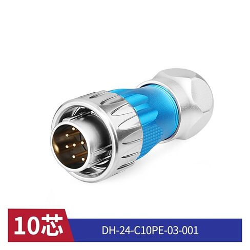 DH24 Aviation Plug Snap-on Connection Metal Metal Sloy 2-24 Multi-Cournector M24 (10 Pin Male Slop) in Kuwait