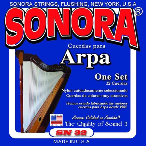 Sonora Strings - SN32 -Harp Set 32 Strings - Arpa Set 32 Cuerdas - Made In USA - The Quality of Sound in Saudi Arabia