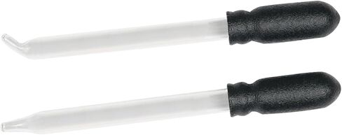 EZY DOSE Ear and Eye Medicine Dropper, For Liquid Medicine, 1mL Capacity, Glass, Black, Made in the USA in Saudi Arabia