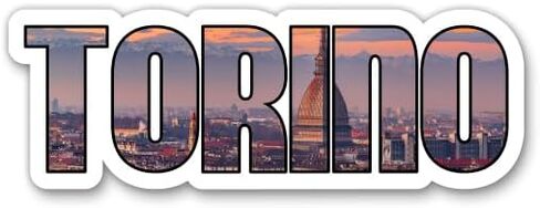Squiddy Torino Turin Turin Italy - ملصق فينيل للهاتف ، الكمبيوتر المحمول ، زجاجة ماء (عرض 4 ") in Saudi Arabia