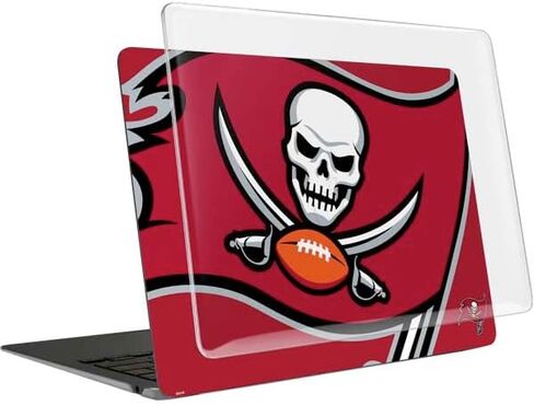 Skinit Laptop Case Plus Skin Compatible with MacBook Air 15in (2023) - Officially Licensed NFL Tampa Bay Buccaneers Large Logo Design in Saudi Arabia