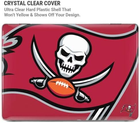 Skinit Laptop Case Plus Skin Compatible with MacBook Air 15in (2023) - Officially Licensed NFL Tampa Bay Buccaneers Large Logo Design in Saudi Arabia