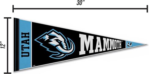 Rico Industries NHL Hockey Utah Mammoth Rally 12" x 30" Felt Wall Décor Pennant - Great for Home/Bed Room/Man Cave Décor in Saudi Arabia
