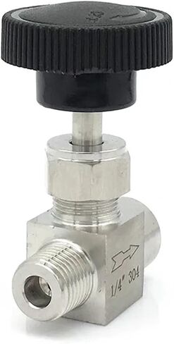 1PCS 1/8" 1/4" 3/8" 1/2" NPT Equal diameter internal thread to external thread SS304 stainless steel flow control stop needle valve(3/8",BSP) in Saudi Arabia