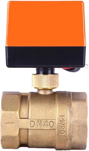 1PCS 1/2 "3/4" 1 "2" صمام الكرة 220V 12V 24V 3 خط 2 نقطة صمام الكرة النحاس الصمام العائم (1/2 "، 12VDC) in Saudi Arabia