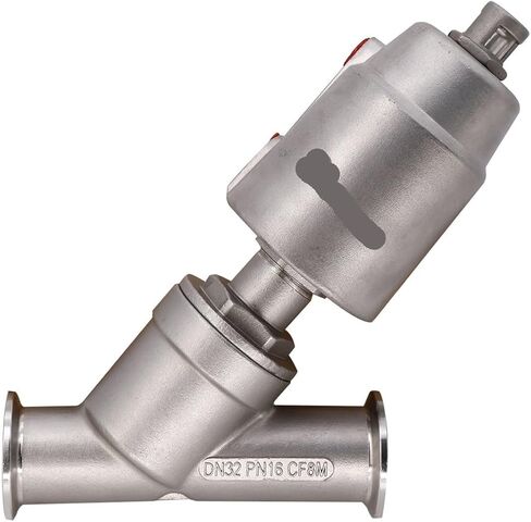 1pcs 1 "بوصة الهوائية المفردة بزاوية التمثيل صمام مقعد المقعد NC (الخيط) in Saudi Arabia