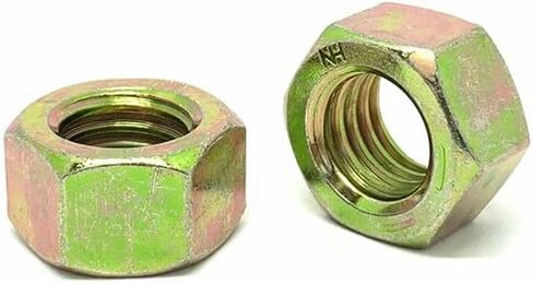 (50 Pieces) 1/2"-13 Grade 8 Finished Hex Nuts Zinc Yellow in Saudi Arabia