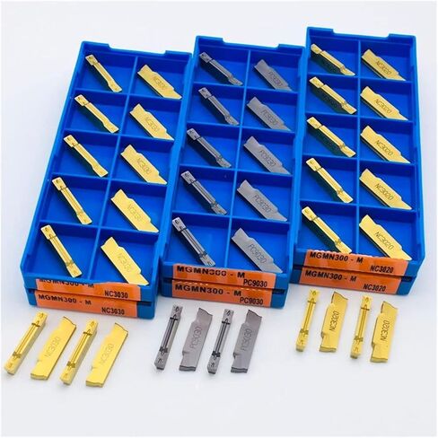 Carbide Tool MGMN150 MGMN200 MGMN300 MGMN400 NC3020 NC3030 PC9030 Grooving Tool CNC Grooving Carbide Turning Tool Grooving Tool Blade (Angle : MGMN150 G PC9030, Insert Width(mm) : 100PCS(10box)) in Saudi Arabia