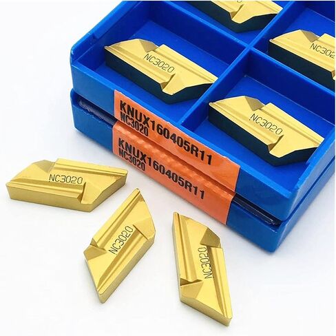 Carbide Tool 160405R NC3020 Original Turning Tool Metal Lathe Tool 160405 Professional Steel Processing Tool (Angle : KNUX160405R NC3020, Insert Width(mm) : 100PCS(10box)) in Saudi Arabia