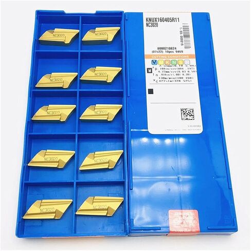 Carbide Tool 160405R NC3020 Original Turning Tool Metal Lathe Tool 160405 Professional Steel Processing Tool (Angle : KNUX160405R NC3020, Insert Width(mm) : 100PCS(10box)) in Saudi Arabia