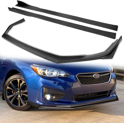 Q1-TECH, 9PCS Front Bumper Lip & Side Skirt Extensions Diffuser Compatible with Subaru Impreza 2017-2019, Front Bumper Lip Air Chin Body Spoiler Splitter ABS (Painted Carbon) in Saudi Arabia