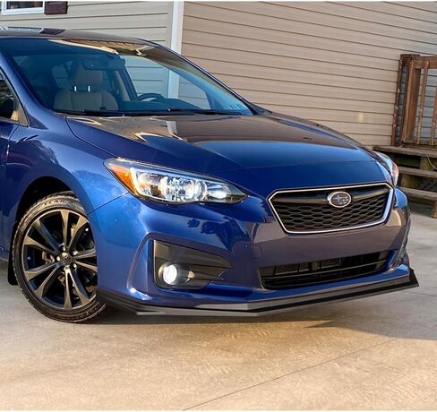 Q1-TECH, 9PCS Front Bumper Lip & Side Skirt Extensions Diffuser Compatible with Subaru Impreza 2017-2019, Front Bumper Lip Air Chin Body Spoiler Splitter ABS (Painted Carbon) in Saudi Arabia