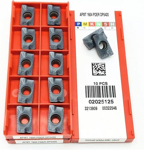 Carbide Tool Machine Tool Accessories APMT1604 PDER DP5320 DP5420 Carbide Turning Tool Metal CNC APMT1604 DP5420 Tool APMT 1604 (Angle : APMT1604 PDER DP5420, Insert Width(mm) : 20PCS(2box)) in Saudi Arabia