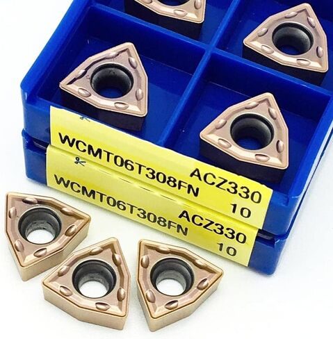 Carbide Tool WCMT06T308 FN ACZ330 CUTE CNC Machine Tool WCMT 06T308 Carbide Insert Bit U Drill Tool (الزاوية: WCMT06T308FN ACZ330 ، عرض إدراج (MM): 10pcs (1Box)) in Saudi Arabia