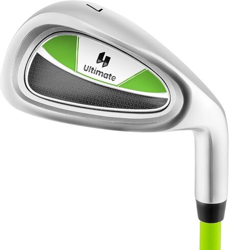 Tangkula Junior #7 Iron for Kids ، Club Gold Club للبنين والبنات مع رمح الألياف الزجاجية وغطاء الرأس ، نادي جولف الممارسة ، اليد اليمنى ، 30 بوصة ، تتراوح أعمارهم بين 8-10 in Saudi Arabia