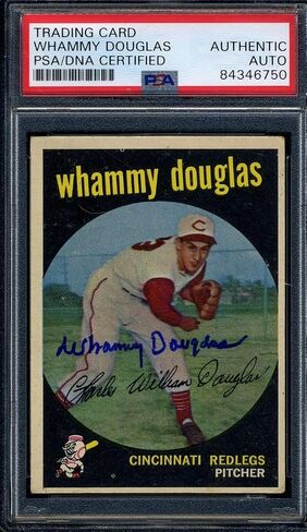 Whammy Douglas PSA DNA Coa Signed 1959 Topps Autograph - Baseball Slabbed Autographed Cards in Saudi Arabia
