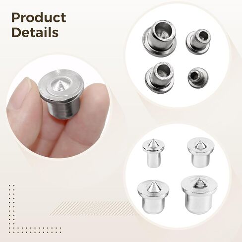 40 PCS Dowel Center Transfer Plugs ، 4 أحجام ، دبابيس وضع علامة على مركز عمل الخشب الكربوني ، أداة محاذاة Dowel الأثاث مع نقطة حادة ، دليل الحفر الخشبي لمشاريع نجارة الخشب و DIY in Kuwait