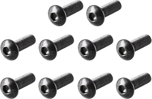 Top-Vigor 100pcs M3 x 10mm hex button button cap caps cap caps ، allen socket drive ، 10.9 alloy steel buts brodts stitener for machine in Kuwait