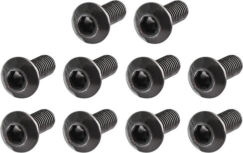 TOP-VIGOR 100Pcs M3 x 10mm Hex Button Head Socket Cap Screws, Allen Socket Drive, 10.9 Alloy Steel Flanged Button Bolts Nuts Fastener for Machine in Saudi Arabia