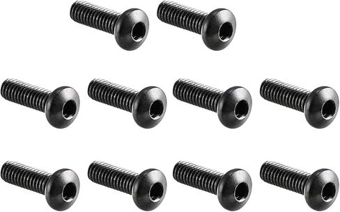 Top-Vigor 100pcs M3 x 10mm hex button button cap caps cap caps ، allen socket drive ، 10.9 alloy steel buts brodts stitener for machine in Kuwait