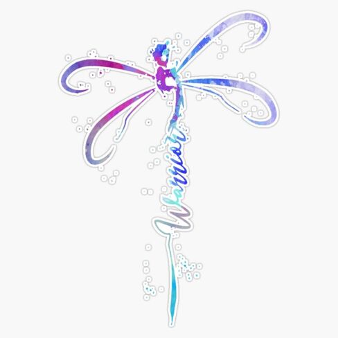 Dragonfly Warrior Semicolon الوقاية من الانتحار ملصق الوعي فينيل شارات السيارة المحمول. in Saudi Arabia