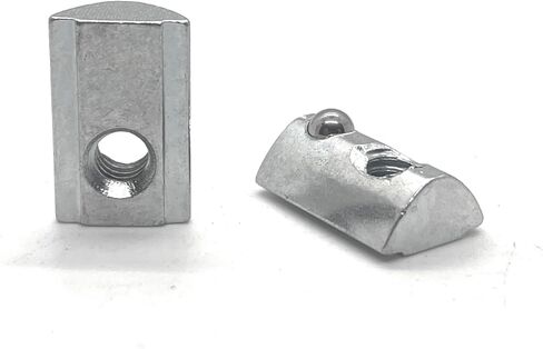عام رول | T-nut w/spring ball | المحاذاة الذاتية | 1/4-20 TAP | 15 سلسلة بثق الألمنيوم (24 PCS) متوافق 13037 ، الفضة ، 1436-24 in Saudi Arabia