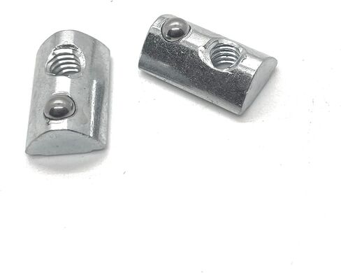 عام رول | T-nut w/spring ball | المحاذاة الذاتية | 1/4-20 TAP | 15 سلسلة بثق الألمنيوم (24 PCS) متوافق 13037 ، الفضة ، 1436-24 in Saudi Arabia
