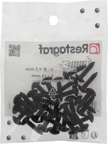 RLX TORX مسامير معدنية رأس مستديرة RLX في كيس 4.2 مم × 16 مم ، NFE 25-655 ، الزنك الأسود ، حزمة 30 in Saudi Arabia
