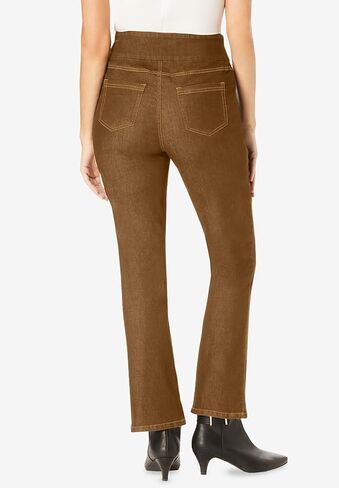 امرأة ضمن حجم زائد الحجم فليز السحب على Bootcut Denim Jean-20 W ، Indigo Sands in Saudi Arabia