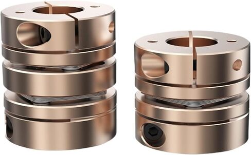 GIISH Flexible Motor Shaft Coupler LD D40L35/L50 Diaphragms Aluminium Accessories High Cardan Rc for 3D Print Coupling (Size : LD1-B-D40L35-6X13) in Saudi Arabia