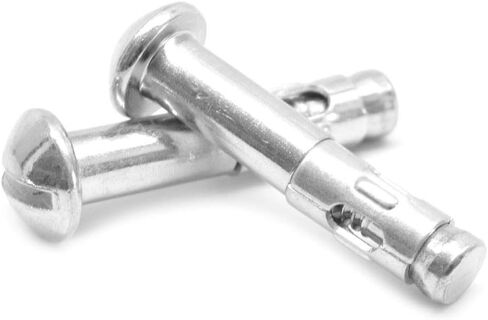 3/8" x 3 3/4" Sleeve Anchor Combo (Phillips/Slotted) Round Head Low Carbon Steel Zinc Plated Pk 50 in Saudi Arabia
