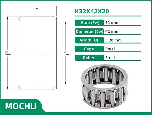 K32X42X20 K324220 32 * 42 * 20 Needle Roller Bearings Needle Roller and cage Assemblies in Kuwait