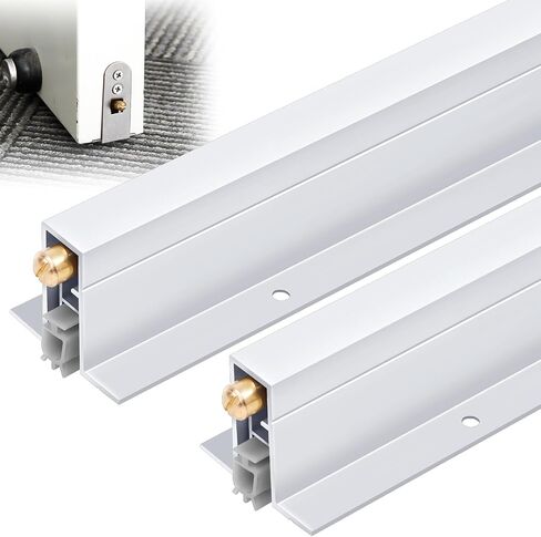 2 Pack 36 Inch Automatic Door Bottom Seal 9/16''w x 36''l x 1-3/8''h Aluminum Automatic Door Sweep in Saudi Arabia