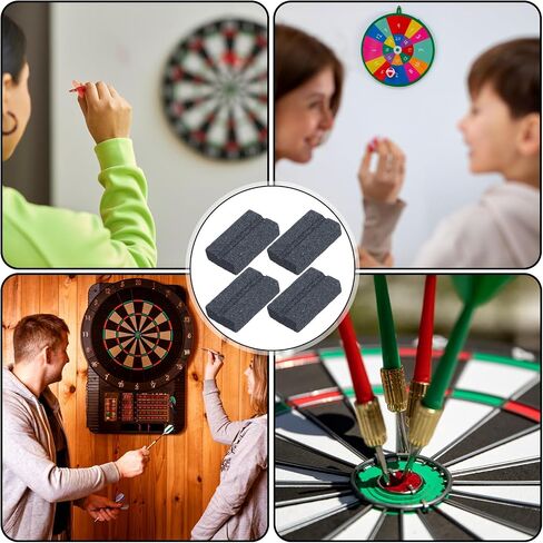 Darts V-Sharp Sharpening Stone, 4 Pack Dart Sharpener for Steel Tip Darts Sharpener Easy Polishing and Deburring Long-Lasting Sharpness Dart Accessories Dart Point Sharpener for Dart Tips in Saudi Arabia